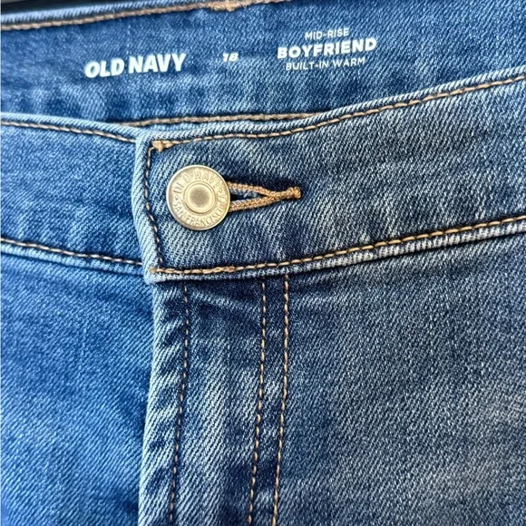 Old Navy Women's Blue Boyfriend Jeans Size 18 - Picture 2 of 4